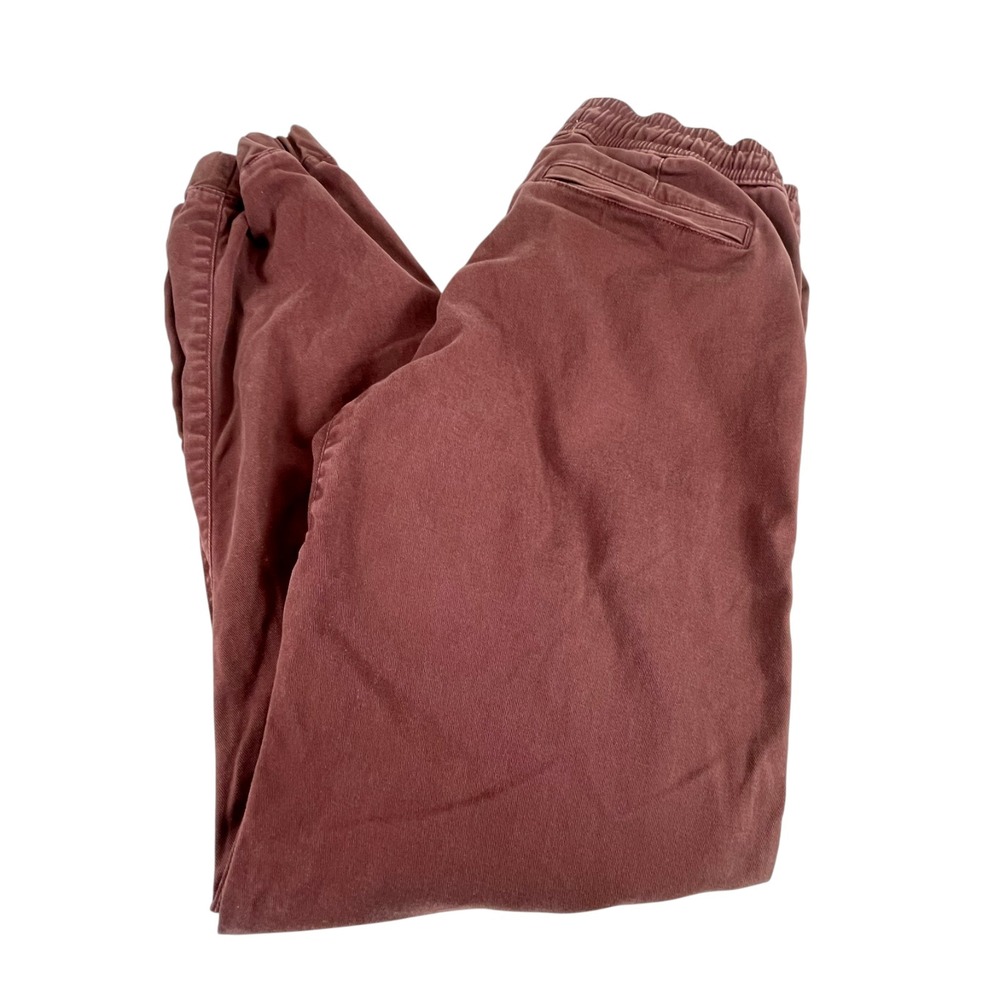 DU/ER Duer Jogger Pants Mens Sz XS Red Pockets Chino Drawstring